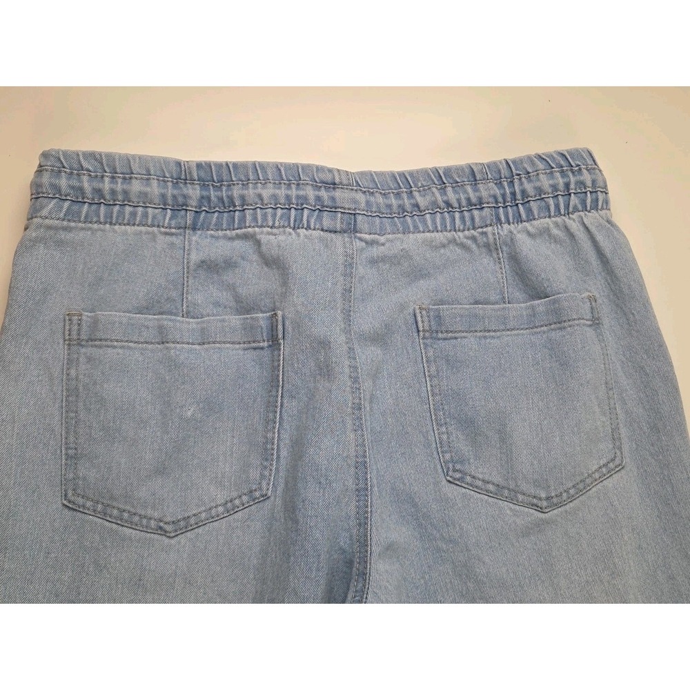 Tinseltown Womens‎ Jean Joggers Elastic Waist Draw String Cargo Pants Size Large - Picture 5 of 10
